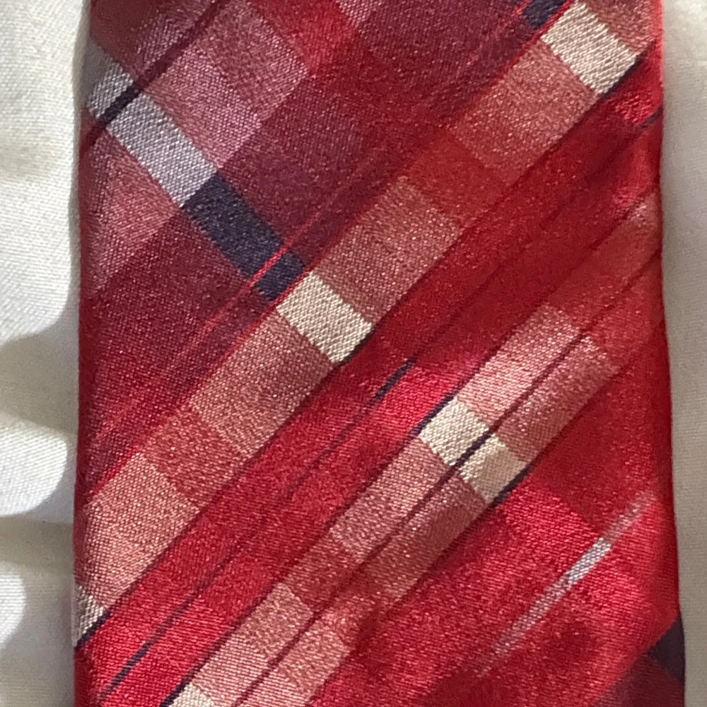 Hugo Boss Red Label Red Checkered Tie
